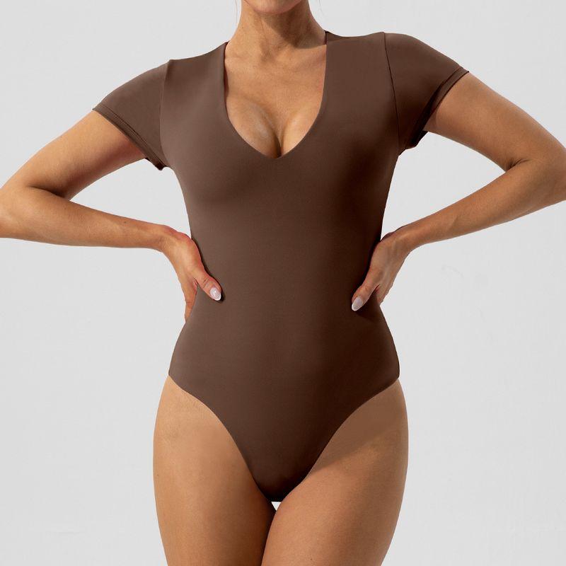 SK * IMS Same Style Nude Feel Tight Yoga Jumpsuit Bottoming Slimming Dance Training Fitness Sports Jumpsuit for Women Mocha Brown (without chest pad) L/8
SK * IMS Same Style Nude Feel Tight Yoga Jumpsuit Bottoming Slimming Dance Training Fitness Sports Jumpsuit for Women Mocha Brown (without chest pad) L/8