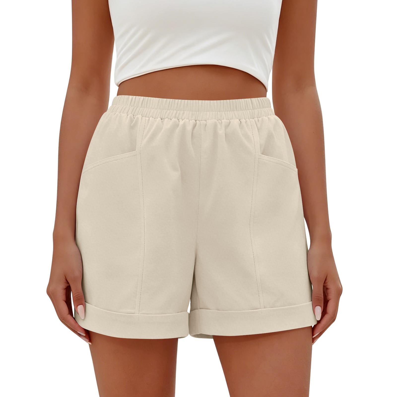 Women s Casual Solid Color Summer Shorts with Pockets Lightweight Comfortable Fit Elastic Waistband Suitable for Daily Wear XL хакі
Women s Casual Solid Color Summer Shorts with Pockets Lightweight Comfortable Fit Elastic Waistband Suitable for Daily Wear XL хакі