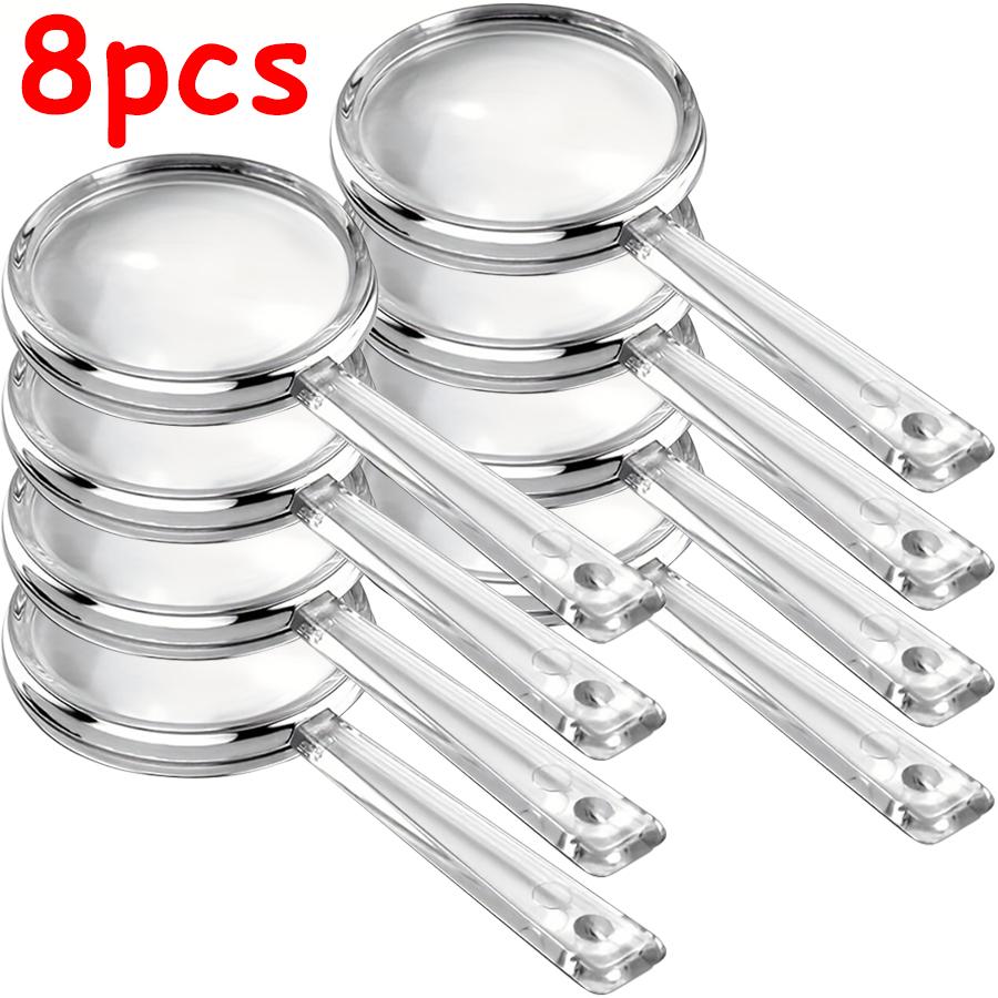 8pcs 9cm Plastic Transparent Magnifier Creative Desktop Reading Assistant Handheld Magnifier Office Desk Decorations
8pcs 9cm Plastic Transparent Magnifier Creative Desktop Reading Assistant Handheld Magnifier Office Desk Decorations