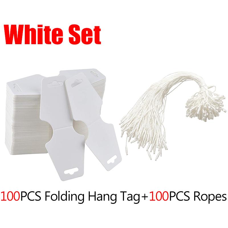 100PCS Foldable Tag with Rope DIY Displaying Card Pendant for Jewelry Hairband Necklace Black White Available Hanging Labels ZYF
100PCS Foldable Tag with Rope DIY Displaying Card Pendant for Jewelry Hairband Necklace Black White Available Hanging Labels ZYF