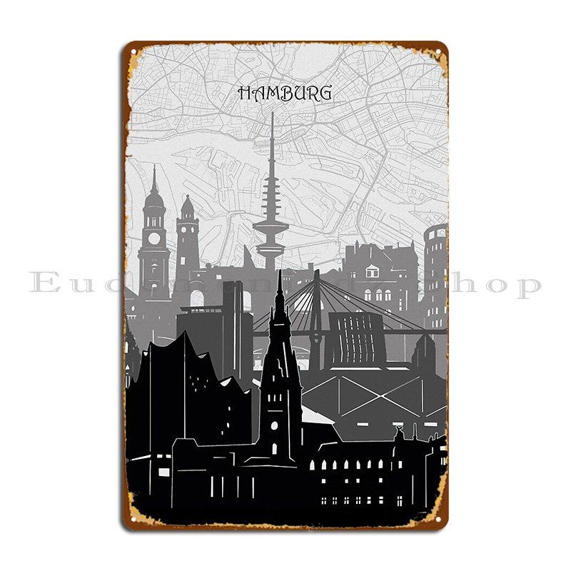 Hamburg Skyline Metal Sign Wall Custom Design Decoration Home Wall Decor Tin Sign Poster 7.9x11.8In(20x30cm)
Hamburg Skyline Metal Sign Wall Custom Design Decoration Home Wall Decor Tin Sign Poster 7.9x11.8In(20x30cm)