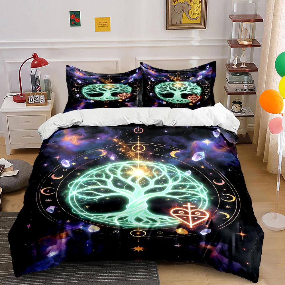 Glowing tree with celestial symbols. Bedding sets Duvet cover sets Duvet covers Pillowcases(1 * Duvet Cover 2 * Pillowcases, without duvet insert) 135x200cm
Glowing tree with celestial symbols. Bedding sets Duvet cover sets Duvet covers Pillowcases(1 * Duvet Cover 2 * Pillowcases, without duvet insert) 135x200cm