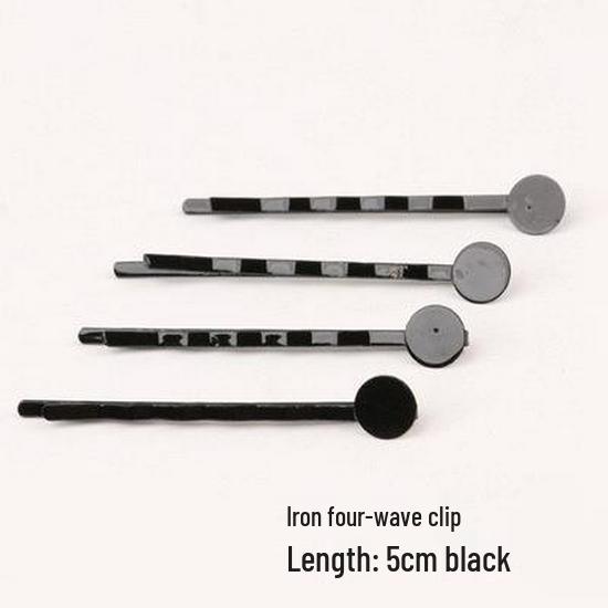 Handmade Hair Accessories DIY Kit: 5cm Black Wave Clips for Children s Hairpins Headwear
Handmade Hair Accessories DIY Kit: 5cm Black Wave Clips for Children s Hairpins Headwear