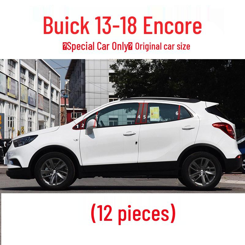 Buick Encore/Envision Window Door Frame Black Pillar Sticker
Buick Encore/Envision Window Door Frame Black Pillar Sticker