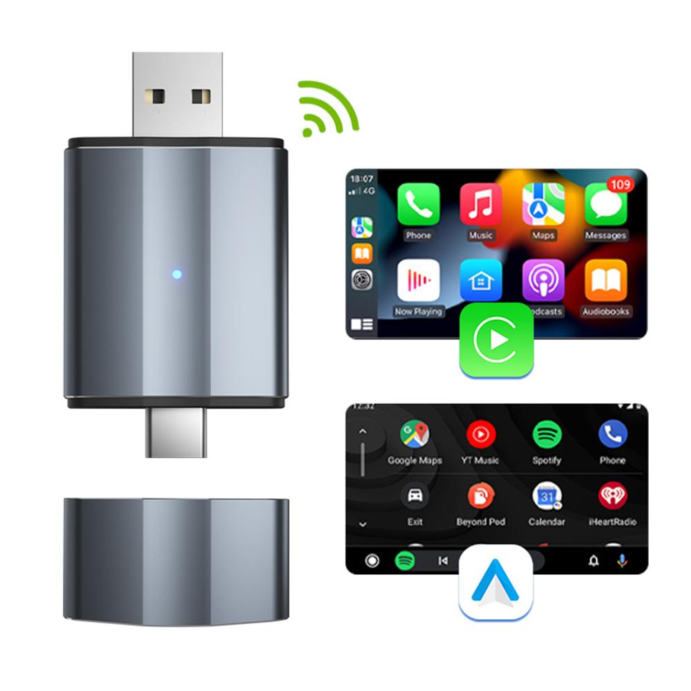 PL2 Carplay Wireless Converter Box USB/TYPE-C Dual Interface Adapter For Wired to Wireless Carplay/Android Auto Upgrade A
PL2 Carplay Wireless Converter Box USB/TYPE-C Dual Interface Adapter For Wired to Wireless Carplay/Android Auto Upgrade A