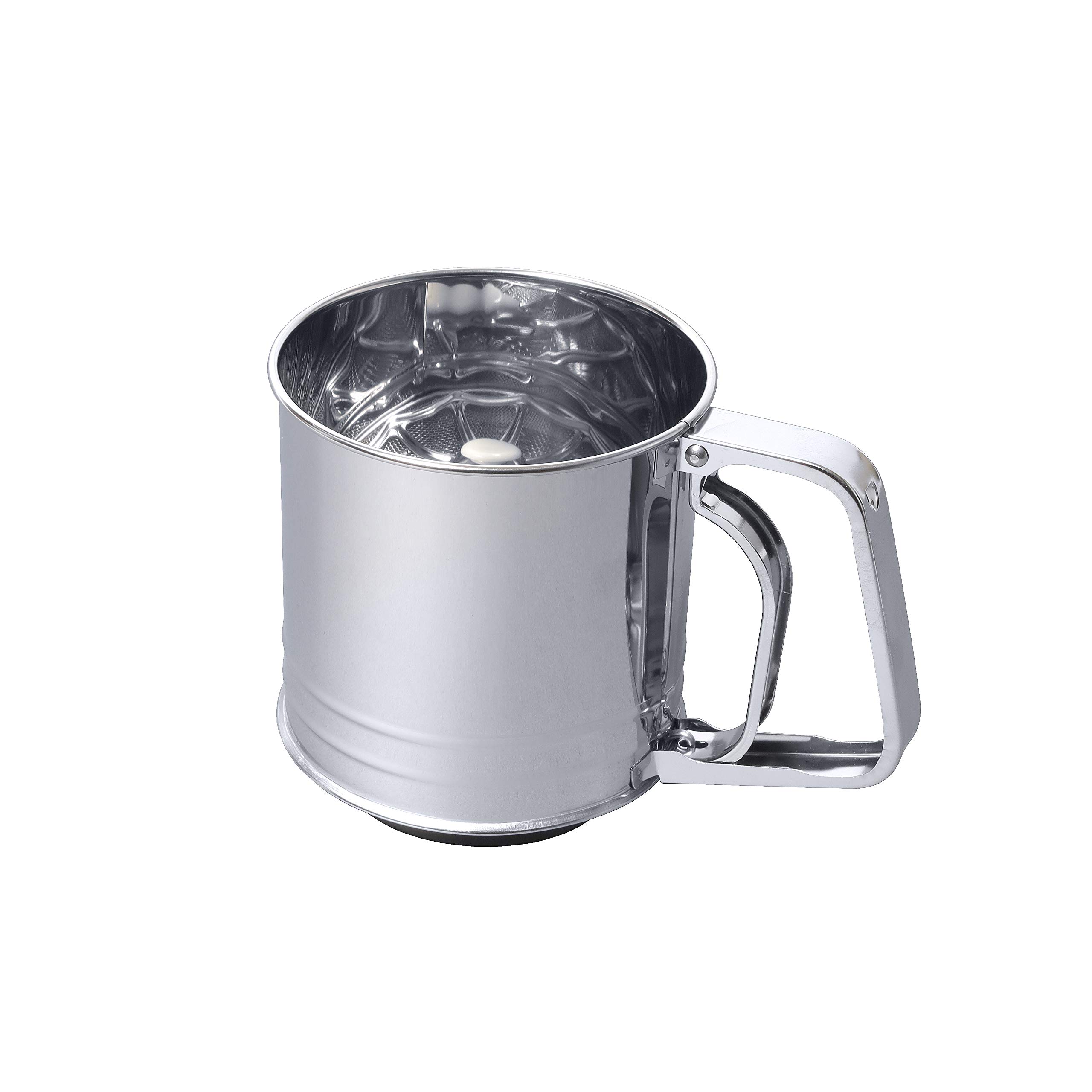PEARL METAL Automatic Flour Sifter, Medium Size, Stainless Steel, Made in Japan, EE Sweets D-4726
PEARL METAL Automatic Flour Sifter, Medium Size, Stainless Steel, Made in Japan, EE Sweets D-4726