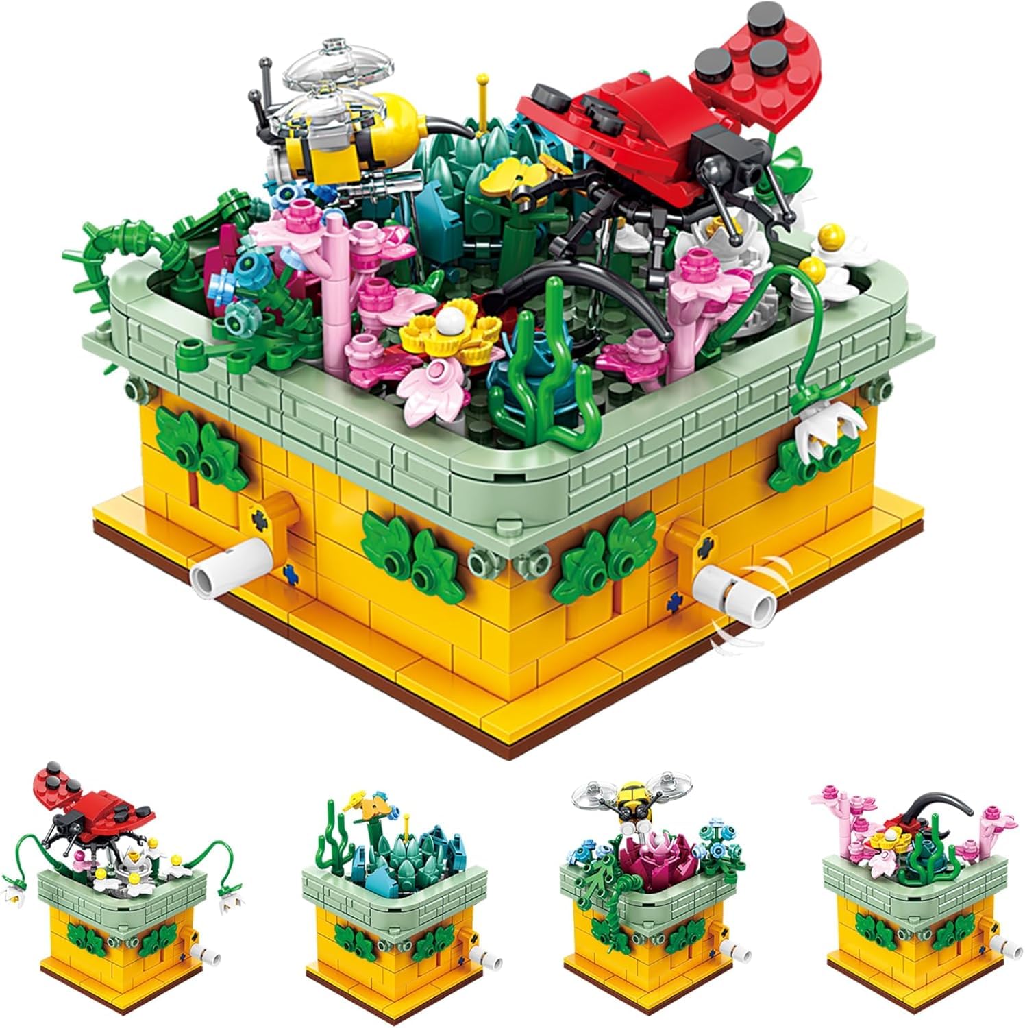 Hallisun Block Set Building Сборочный набор из 4 цветов и моделей насекомых Цветочные игрушки Нормальный размер Блоки Кирпичи для взрослых и детей Мальчики и
Hallisun Block Set Building Сборочный набор из 4 цветов и моделей насекомых Цветочные игрушки Нормальный размер Блоки Кирпичи для взрослых и детей Мальчики и