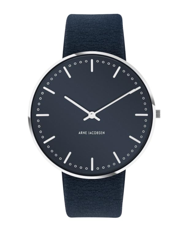 ARNE JACOBSEN Watch 40mm Scandinavian Design Daily Life Waterproof Design without Second CITYHALL Oxford Blue Leather (Silent Hand) (1956) оксфорд синього кольору
ARNE JACOBSEN Watch 40mm Scandinavian Design Daily Life Waterproof Design without Second CITYHALL Oxford Blue Leather (Silent Hand) (1956) оксфорд синього кольору