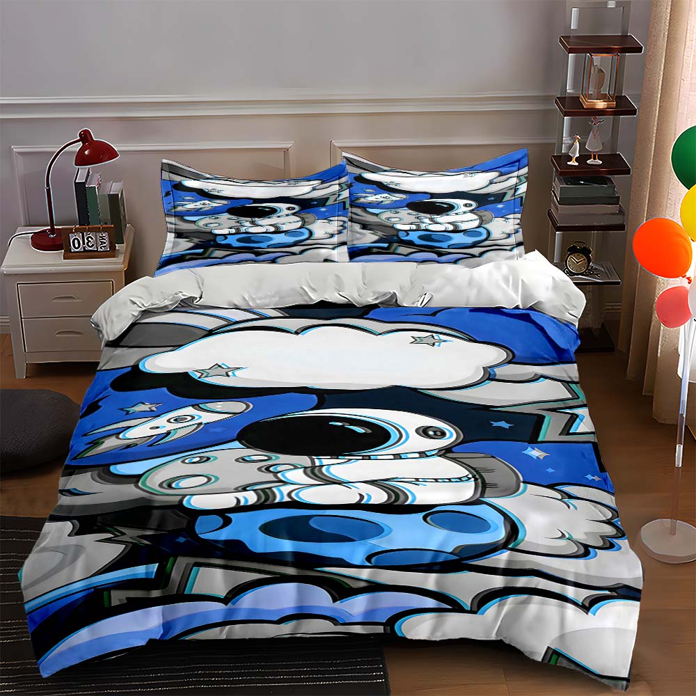 Space-themed graphics. Bedding Duvet cover sets Duvet covers Pillowcases gifts (1 * Duvet Cover 2 * Pillowcases, without duvet insert) 135x200cm
Space-themed graphics. Bedding Duvet cover sets Duvet covers Pillowcases gifts (1 * Duvet Cover 2 * Pillowcases, without duvet insert) 135x200cm