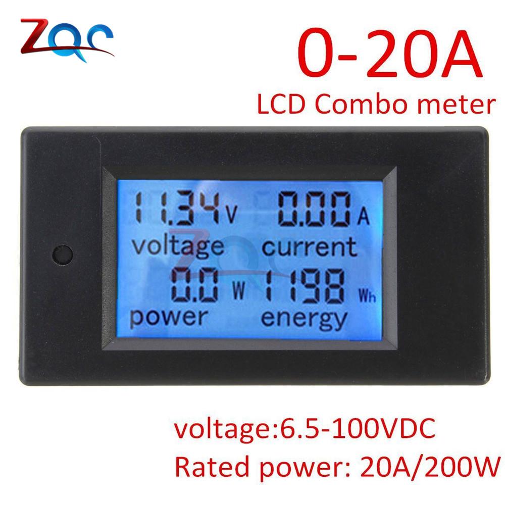 Digital LCD Display Voltmeter Ammeter Wattmeter Power Meter DC 6.5 -100V 0 -20A 0 -20000W Voltage Current Power Energy Tester DC 6.5 -100V
Digital LCD Display Voltmeter Ammeter Wattmeter Power Meter DC 6.5 -100V 0 -20A 0 -20000W Voltage Current Power Energy Tester DC 6.5 -100V