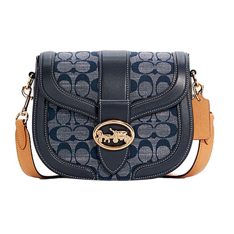 Coach Georgie 21 Monogram Canvas And Leather Saddle Bag Women saddle bag Denim-Blue C4066-IMDEI Gift Box Sets (Basic Set+Black Box)
Coach Georgie 21 Monogram Canvas And Leather Saddle Bag Women saddle bag Denim-Blue C4066-IMDEI Gift Box Sets (Basic Set+Black Box)