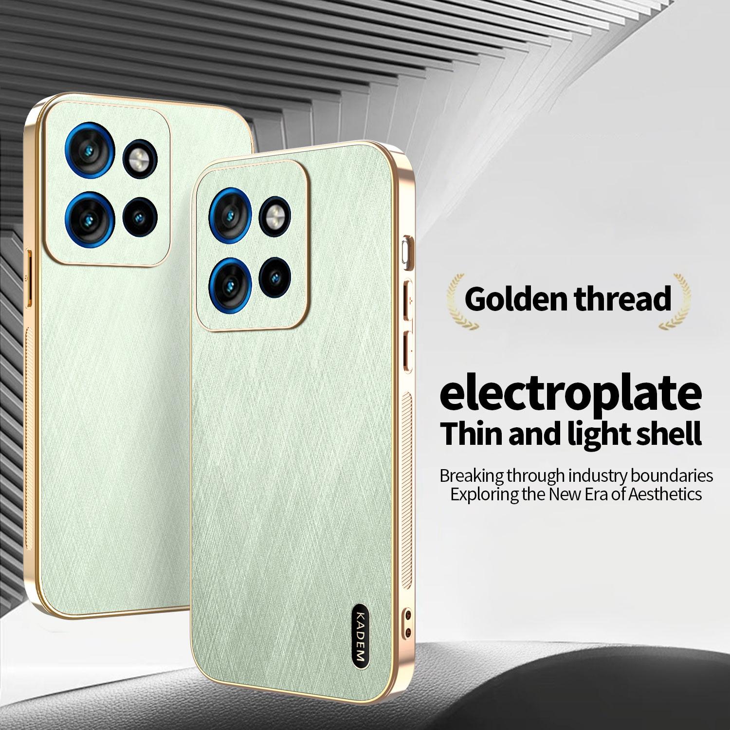 KADEM For Motorola Edge 50 Neo 5G/Moto S50 5G Case Electroplating Silk Texture PU+TPU Phone Back Cover Gold
KADEM For Motorola Edge 50 Neo 5G/Moto S50 5G Case Electroplating Silk Texture PU+TPU Phone Back Cover Gold