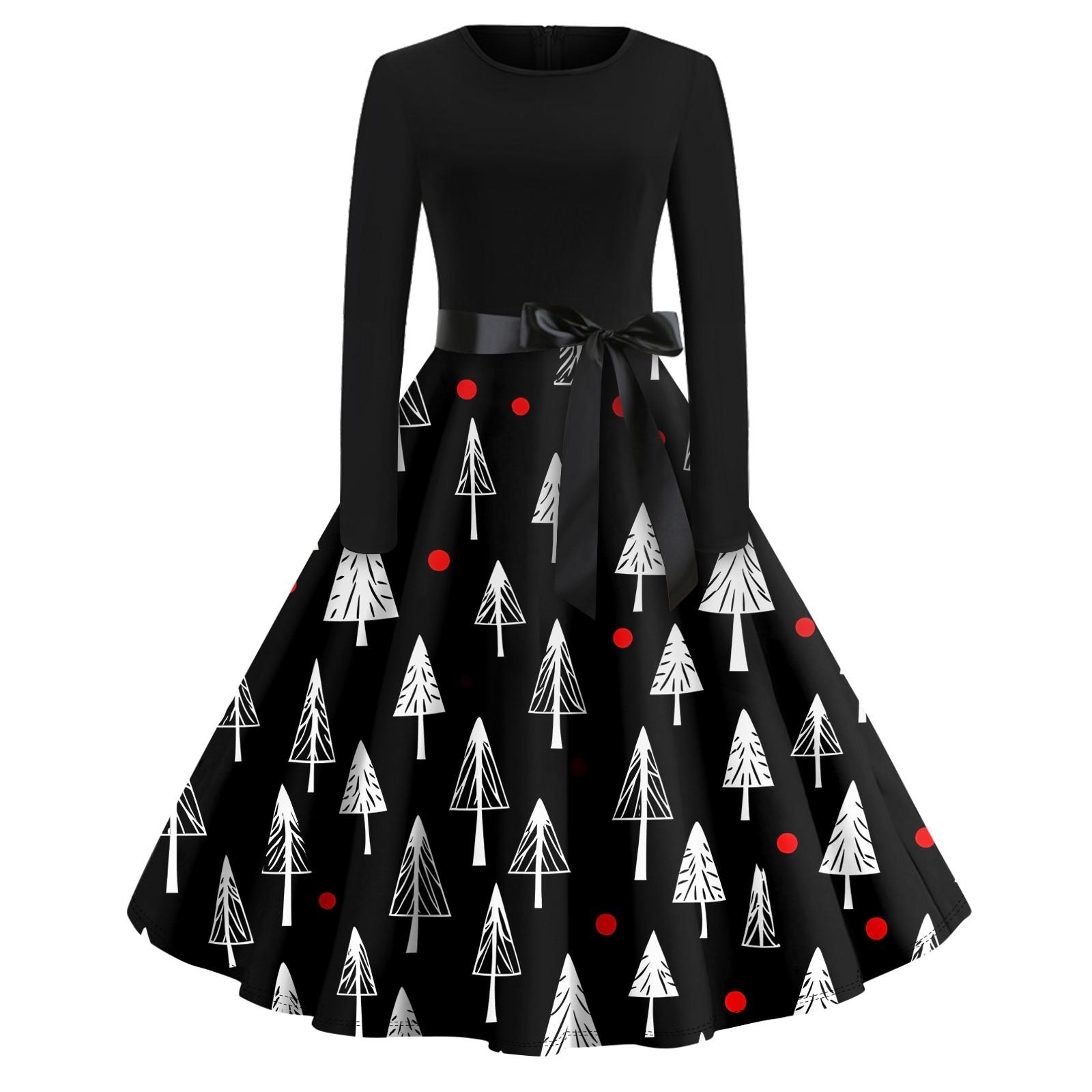 Платье-клеш с принтом на Хэллоуин для женщин с длинным рукавом, повседневные платья с круглым вырезом и ажурной отделкой XXL
Платье-клеш с принтом на Хэллоуин для женщин с длинным рукавом, повседневные платья с круглым вырезом и ажурной отделкой XXL