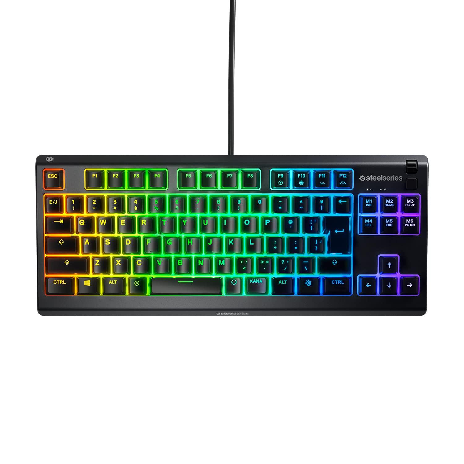 SteelSeries Gaming Keyboard Tenkeyless Wired Apex 3 TKL Japanese Layout Silent Switch IP32 Splashproof Supports 24 Keys Simultaneous Press Black
SteelSeries Gaming Keyboard Tenkeyless Wired Apex 3 TKL Japanese Layout Silent Switch IP32 Splashproof Supports 24 Keys Simultaneous Press Black
