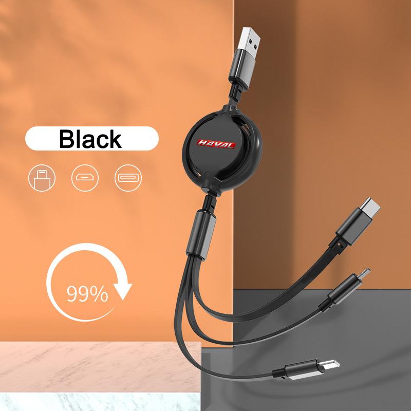 Car Fast Charging Data Cable Scalable 3 In 1 Data Cord For GWM Haval M6 H6 F7 F7X H3 H5 H9 Jolion Poer Dargo Car Accessories чорний
Car Fast Charging Data Cable Scalable 3 In 1 Data Cord For GWM Haval M6 H6 F7 F7X H3 H5 H9 Jolion Poer Dargo Car Accessories чорний