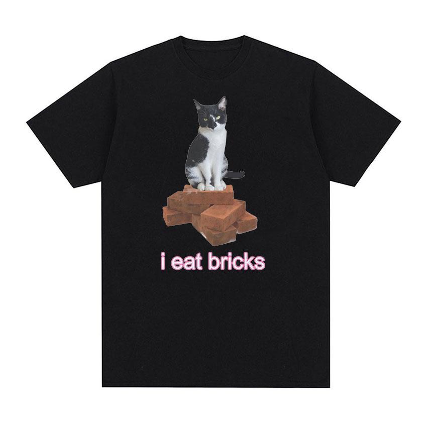 Футболка I Eat Bricks Cute Cat Meme, мужская и женская модная повседневная футболка с коротким рукавом, удобные хлопковые футболки большого размера высокого качества
Футболка I Eat Bricks Cute Cat Meme, мужская и женская модная повседневная футболка с коротким рукавом, удобные хлопковые футболки большого размера высокого качества
