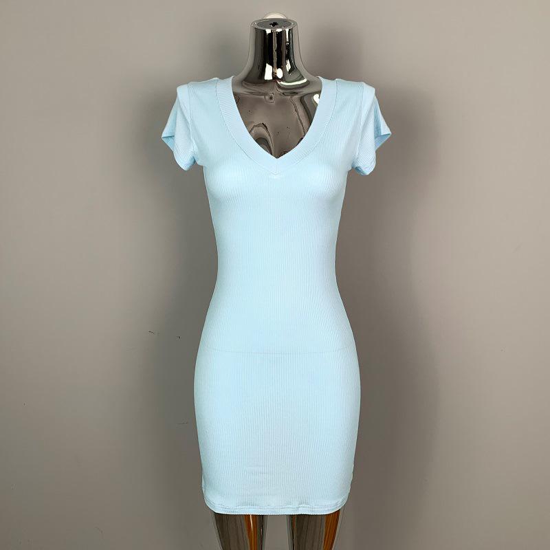 Korean Dongdaemun Sexy Slimming V-Neck Short-Sleeve Dress for Women V-Neck
Korean Dongdaemun Sexy Slimming V-Neck Short-Sleeve Dress for Women V-Neck