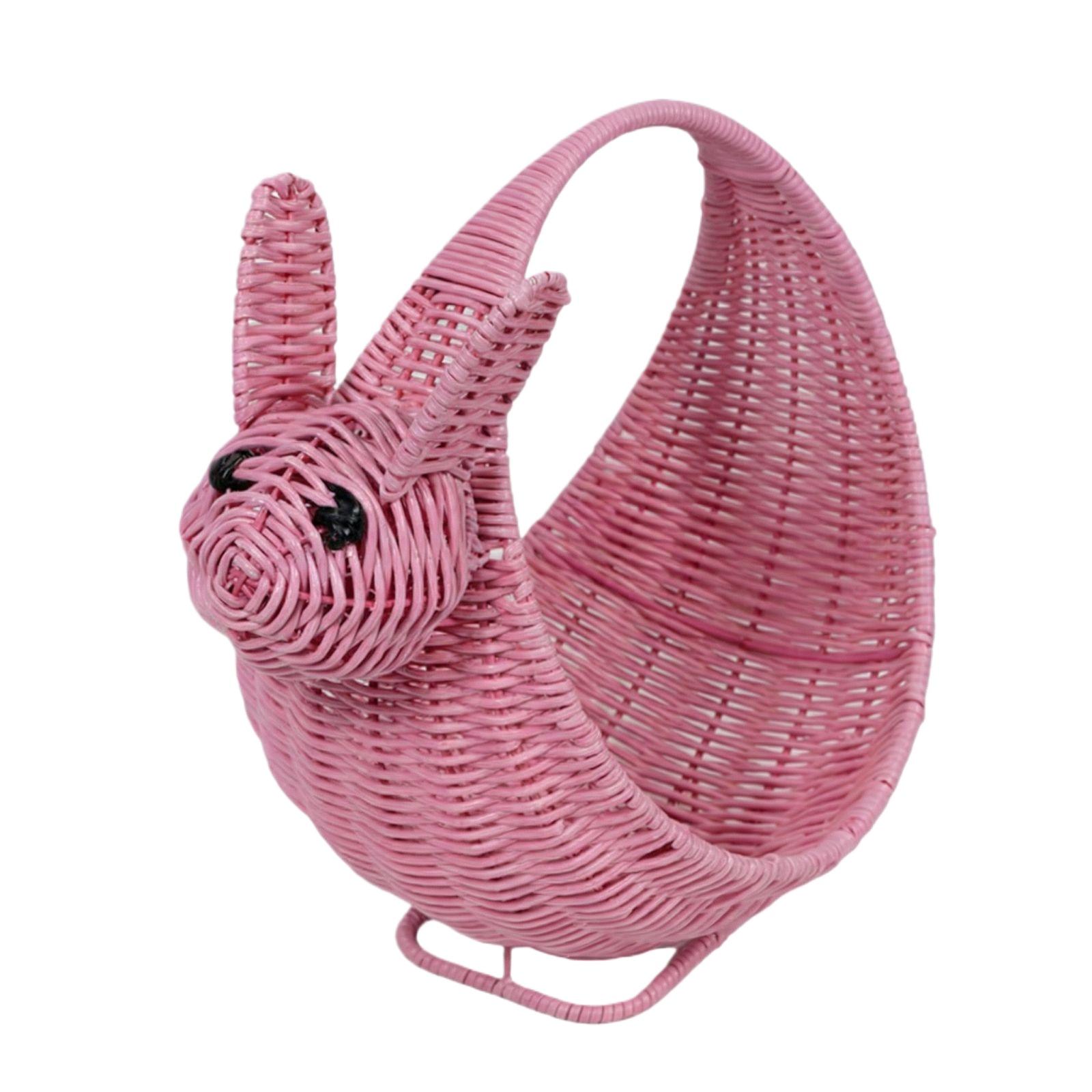 Handwoven Easter Basket with Rabbit Shape Wicker Design Sturdy Handle Lightweight for Holiday Decoration and Gift Storage One Size розовый
Handwoven Easter Basket with Rabbit Shape Wicker Design Sturdy Handle Lightweight for Holiday Decoration and Gift Storage One Size розовый