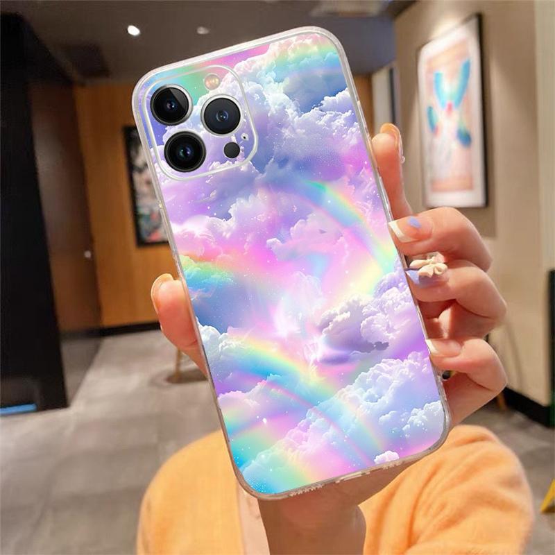 Phone Case Carcasa Funda For iPhone 17 Pro Max Air 16 15 14 13 Pro Max 15 16 Pro 15Plus 16E Rainbow clouds Case iphone 16Pro
Phone Case Carcasa Funda For iPhone 17 Pro Max Air 16 15 14 13 Pro Max 15 16 Pro 15Plus 16E Rainbow clouds Case iphone 16Pro