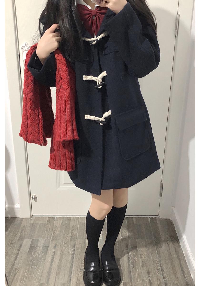 Women s Petite Woolen Coat: Thick, Japanese School Style with Horn Button for Autumn & Winter L
Women s Petite Woolen Coat: Thick, Japanese School Style with Horn Button for Autumn & Winter L