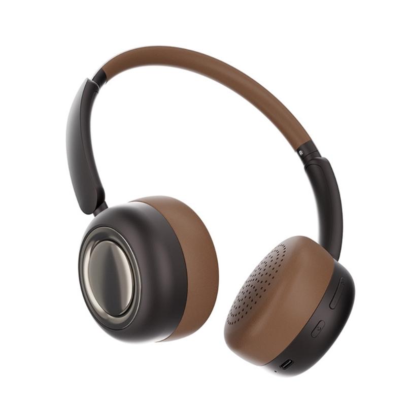 Bluetooth-compatible Headphone Over Ear Wireless Headphone with Microphone Foldable Headset Deeper Bass for Students коричневий
Bluetooth-compatible Headphone Over Ear Wireless Headphone with Microphone Foldable Headset Deeper Bass for Students коричневий