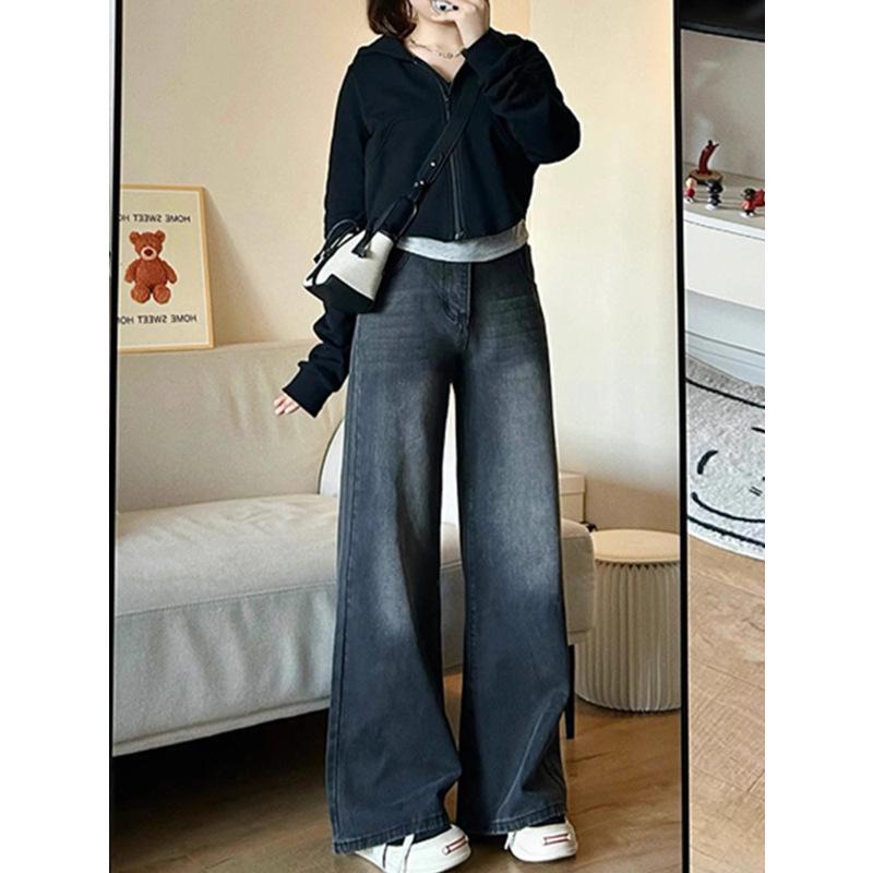 Women s Plus Size High-Waisted Wide-Leg Jeans - Slimming, Floor-Length, Ideal for Spring and Autumn 4XL
Women s Plus Size High-Waisted Wide-Leg Jeans - Slimming, Floor-Length, Ideal for Spring and Autumn 4XL