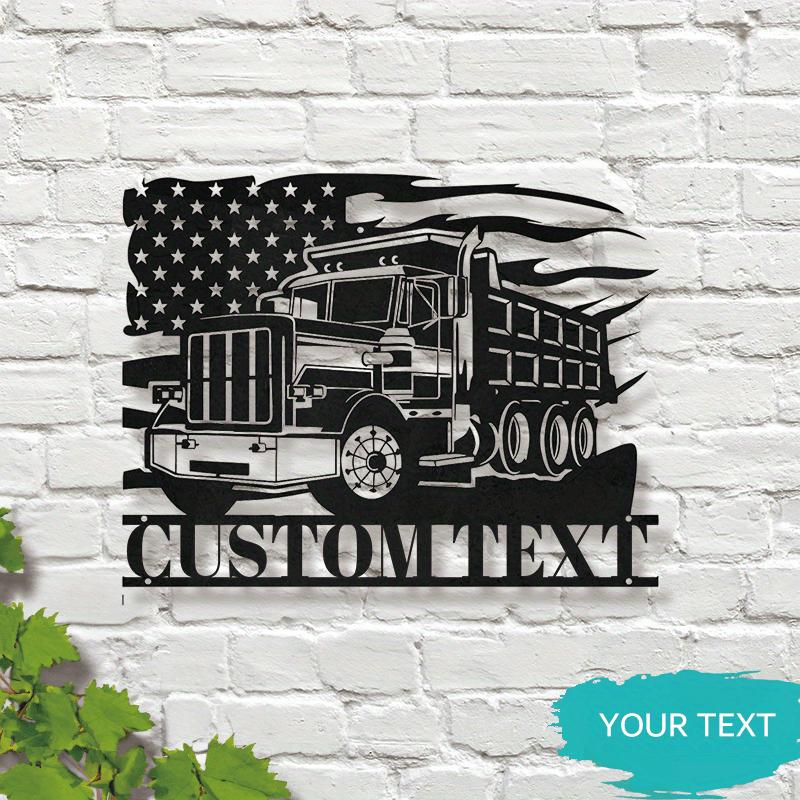 Metal Wall Art Dump Truck Sculpture Personalized Home Decor Gift Driver Sign
Metal Wall Art Dump Truck Sculpture Personalized Home Decor Gift Driver Sign