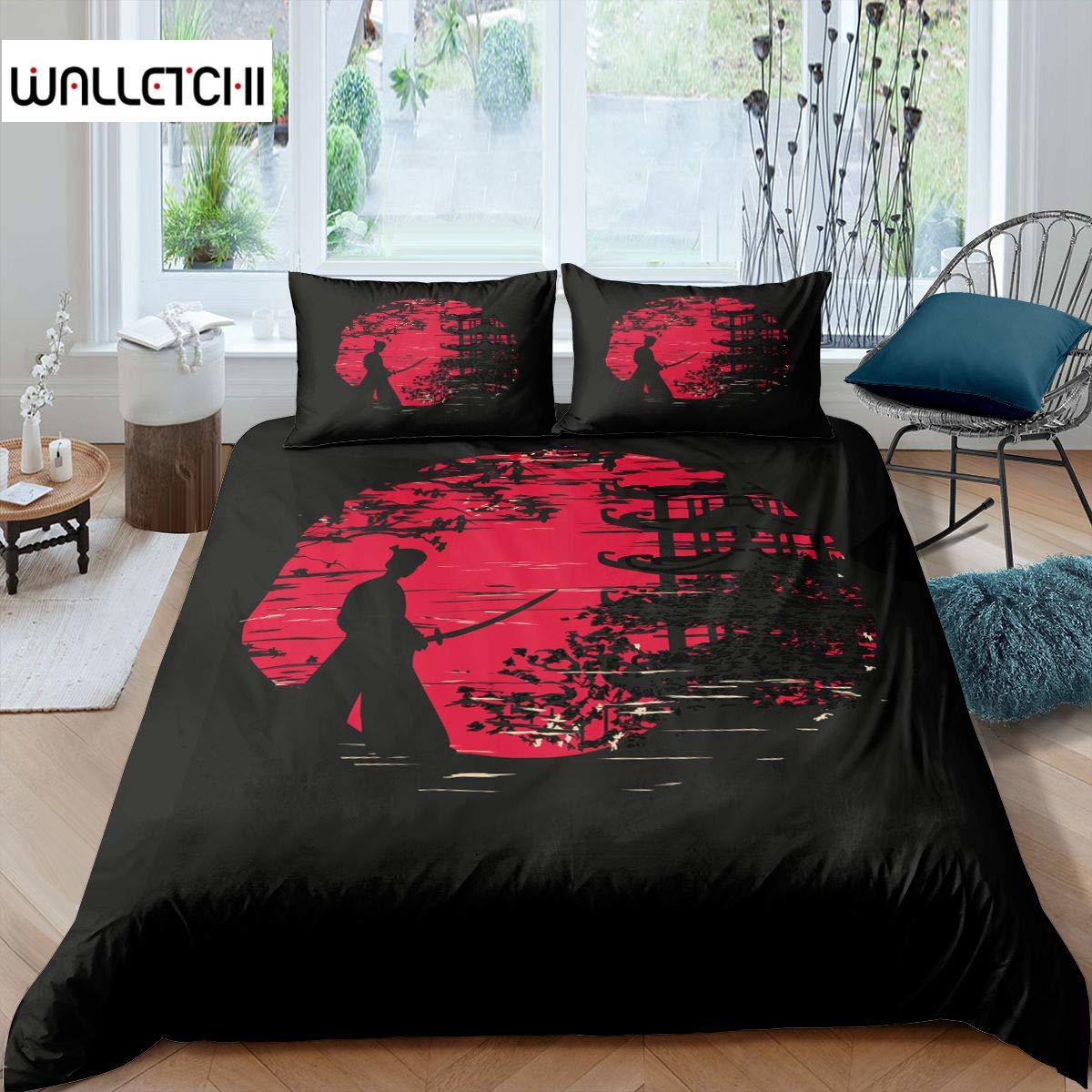 Samurai Duvet Cover Set Sunset Japanese Samurai Quilt Cover Scenery Silhouette Comforter Cover King Size 2/3pcs Twin Bedding Set 140x200cm 3pcs
Samurai Duvet Cover Set Sunset Japanese Samurai Quilt Cover Scenery Silhouette Comforter Cover King Size 2/3pcs Twin Bedding Set 140x200cm 3pcs