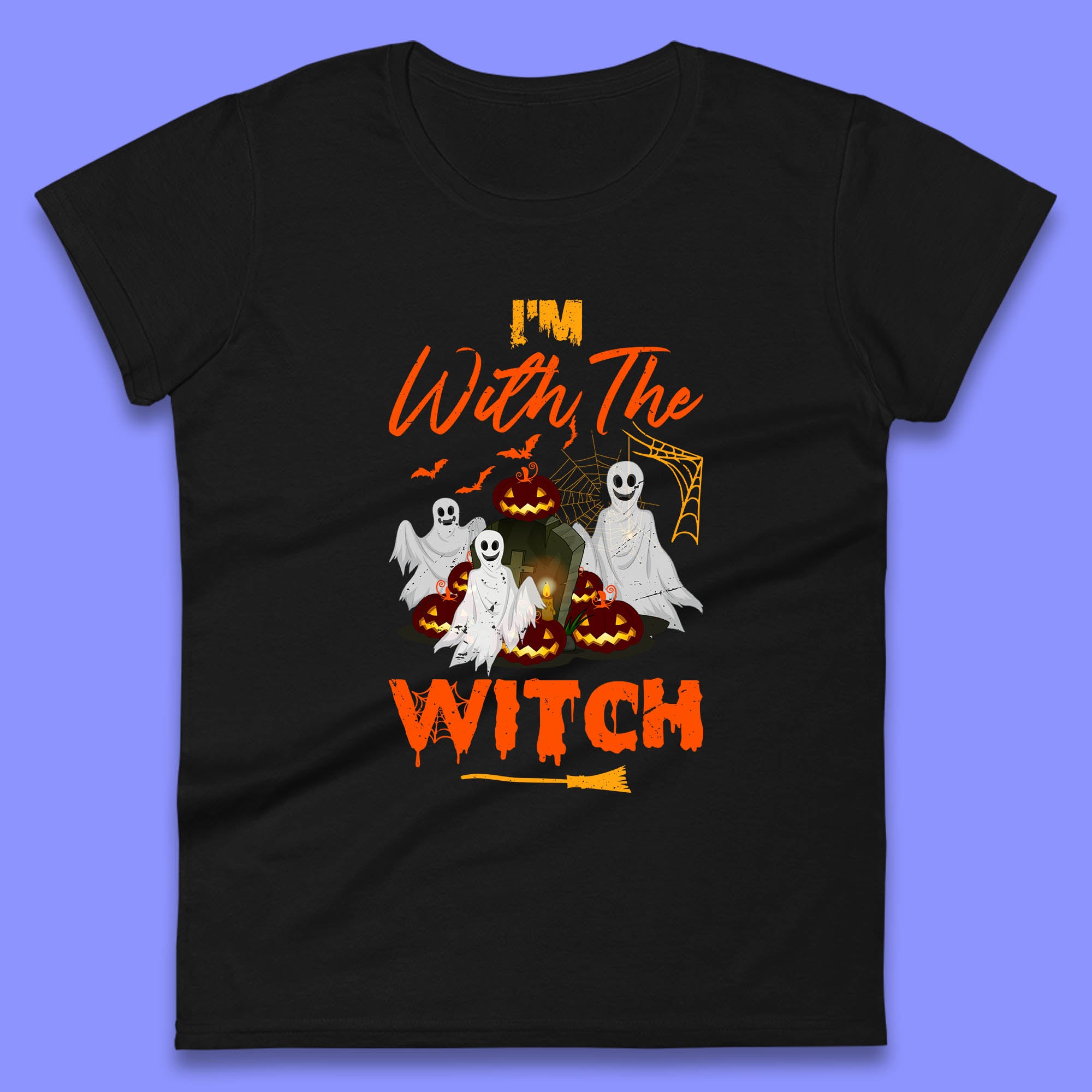 I m With The Witch Halloween Ghosts With Jack-O-Lantern Horror Pumpkins Womens Tee T Shirt Mens Tops Unisex Top S
I m With The Witch Halloween Ghosts With Jack-O-Lantern Horror Pumpkins Womens Tee T Shirt Mens Tops Unisex Top S