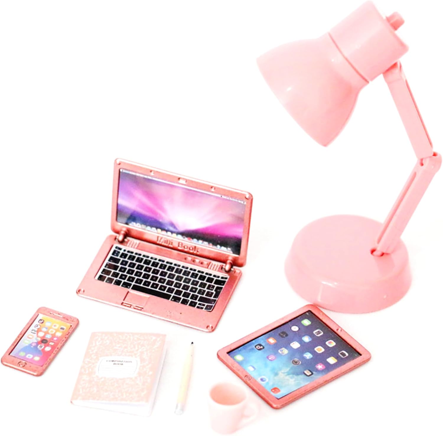 6Pcs 1/12 Scale Dollhouse Office Accessories Mini Laptop, Tablet, Phone & Books Set Pack of 6
6Pcs 1/12 Scale Dollhouse Office Accessories Mini Laptop, Tablet, Phone & Books Set Pack of 6