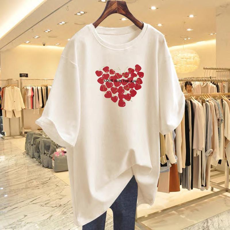 Fashion Women s Cherry Love Fashion Original Cotton Short Sleeve T-Shirt Women s Top Women s S
Fashion Women s Cherry Love Fashion Original Cotton Short Sleeve T-Shirt Women s Top Women s S