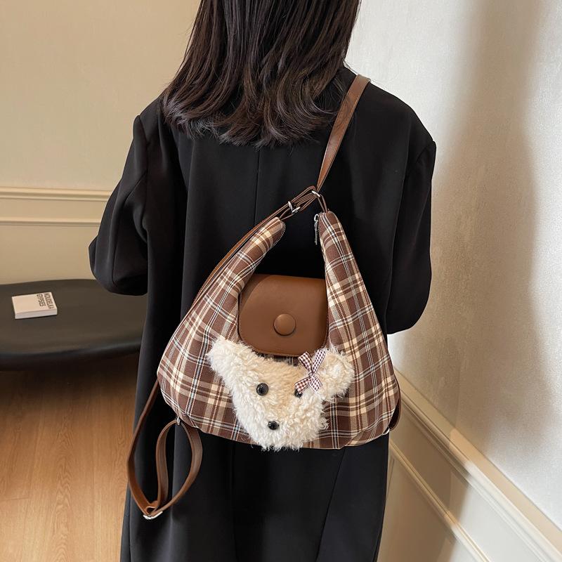 Большая вместительная клетчатая сумка для женщин, популярная вощеная колбаса, рюкзак для собак, сумка-мессенджер через плечо, сумка-тоут
Большая вместительная клетчатая сумка для женщин, популярная вощеная колбаса, рюкзак для собак, сумка-мессенджер через плечо, сумка-тоут