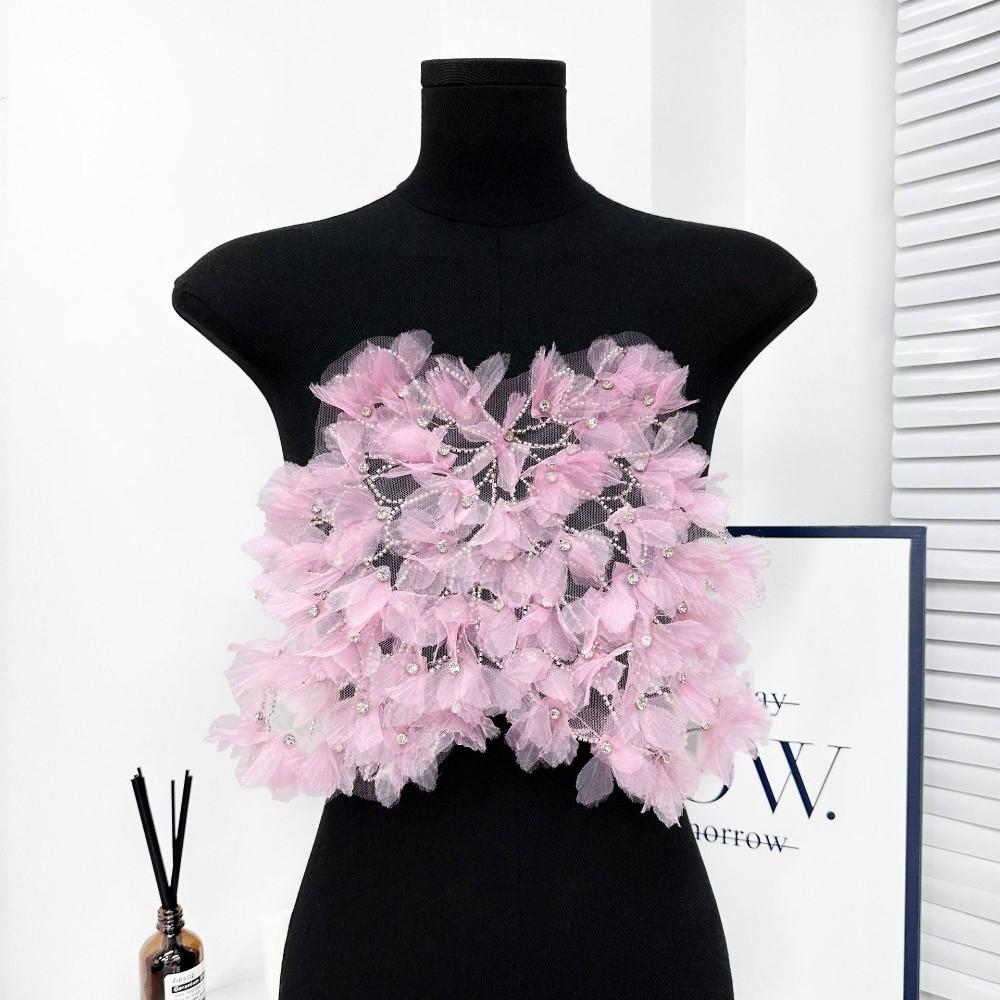Double Layer Mesh Lace Accessories Heavy Industry Chest Wrap Evening Dress Accessories Pleated Design Ruffle Trim L розовый
Double Layer Mesh Lace Accessories Heavy Industry Chest Wrap Evening Dress Accessories Pleated Design Ruffle Trim L розовый