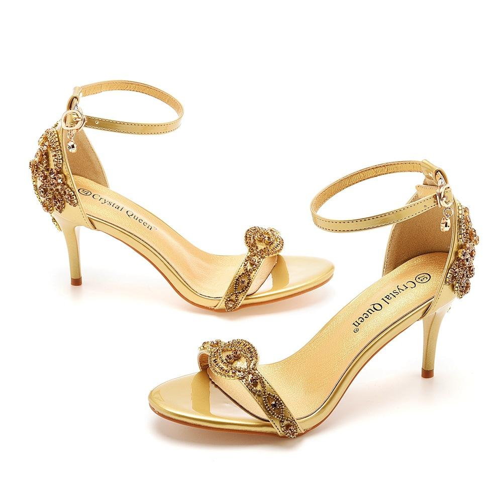 7cm Temperament Light Mouth Strap Thin Heel Sandals Crystal Yellow Diamond Wedding Shoes Sexy Fish Mouth Summer Sandals 35
7cm Temperament Light Mouth Strap Thin Heel Sandals Crystal Yellow Diamond Wedding Shoes Sexy Fish Mouth Summer Sandals 35