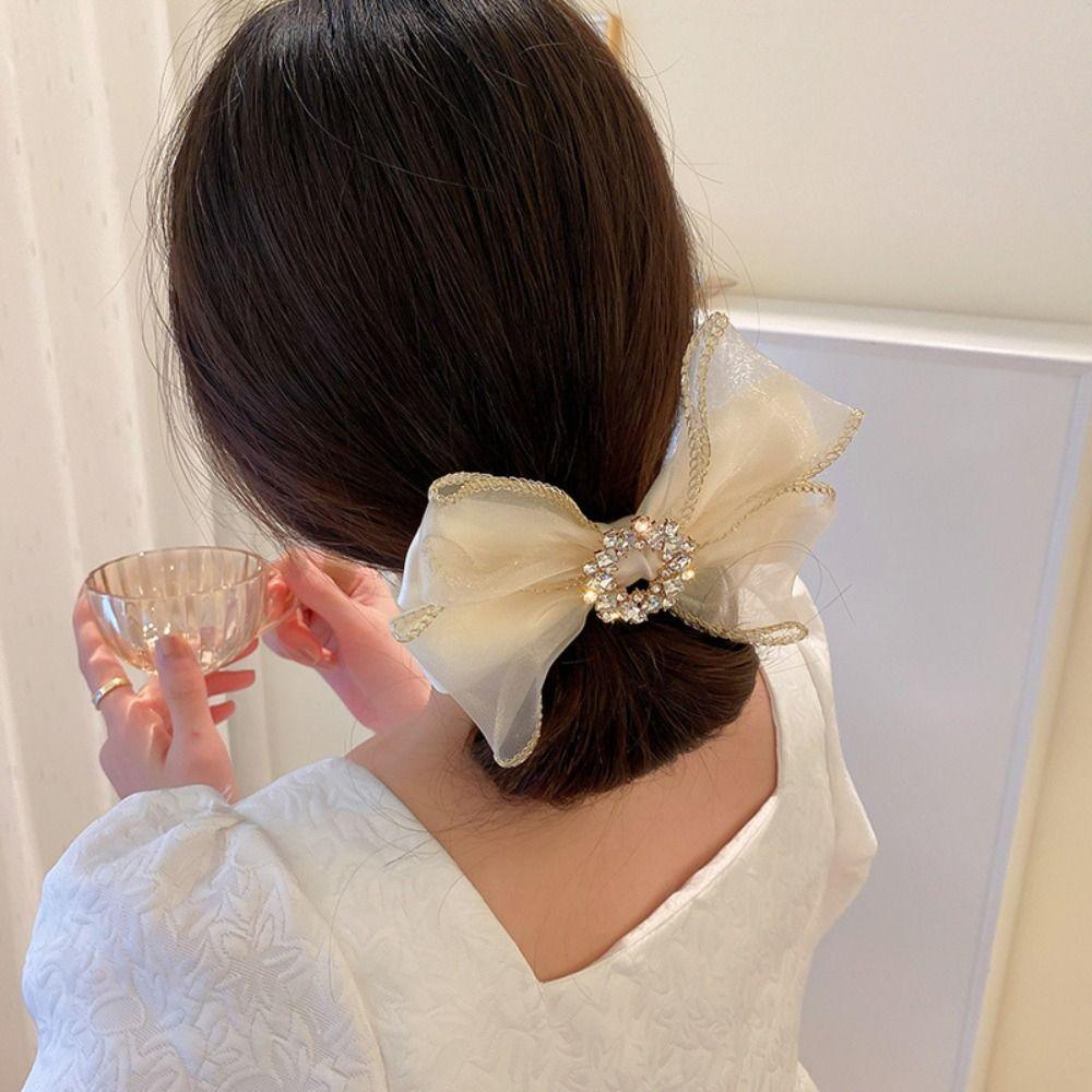 Large Size Mesh Hair Clip Korean Style Crystal Hair Clip Fashion Bow Hair Clip Party чорний
Large Size Mesh Hair Clip Korean Style Crystal Hair Clip Fashion Bow Hair Clip Party чорний