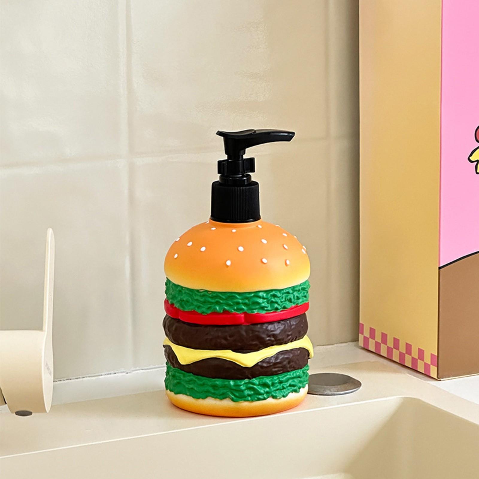 Hamburger Shaped Soap Dispenser - Manual Press Refillable Hand Soap Bottle For Kitchen And Bathroom (Funny Home Decor) One Size
Hamburger Shaped Soap Dispenser - Manual Press Refillable Hand Soap Bottle For Kitchen And Bathroom (Funny Home Decor) One Size