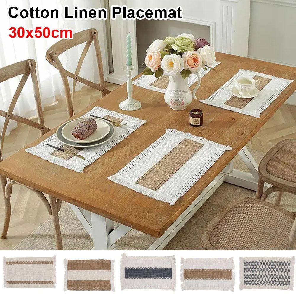 1Pcs Natural Cotton Linen Burlap Place Mat 30x50cm Table Mat for Home Dining Wedding Table Style 7
1Pcs Natural Cotton Linen Burlap Place Mat 30x50cm Table Mat for Home Dining Wedding Table Style 7