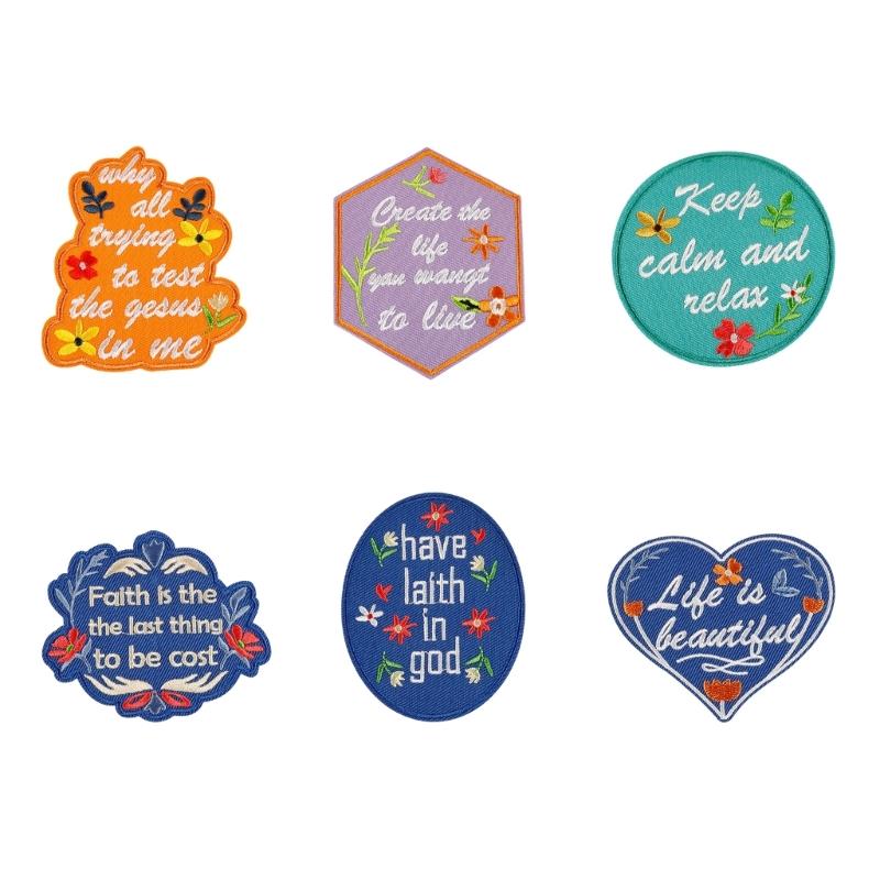 6Pcs Letter Embroidered Iron On Fabric Patches Adhesive Embroidery Appliques For Jackets Backpacks Clothing Decoration 1
6Pcs Letter Embroidered Iron On Fabric Patches Adhesive Embroidery Appliques For Jackets Backpacks Clothing Decoration 1