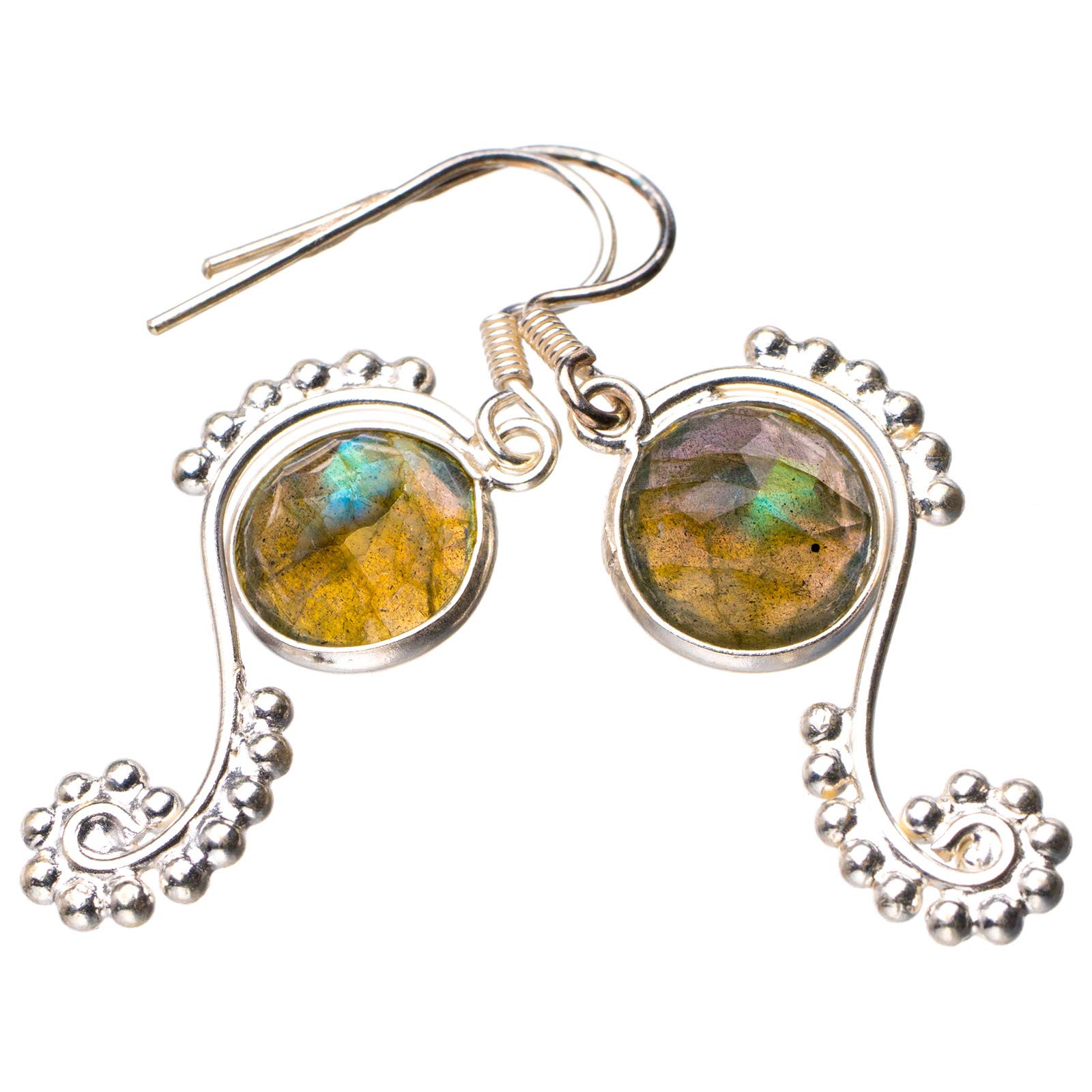 StarGems® Natural Blue Fire Labradorite Handmade 925 Sterling Silver Earrings 1.75 D6617
StarGems® Natural Blue Fire Labradorite Handmade 925 Sterling Silver Earrings 1.75 D6617