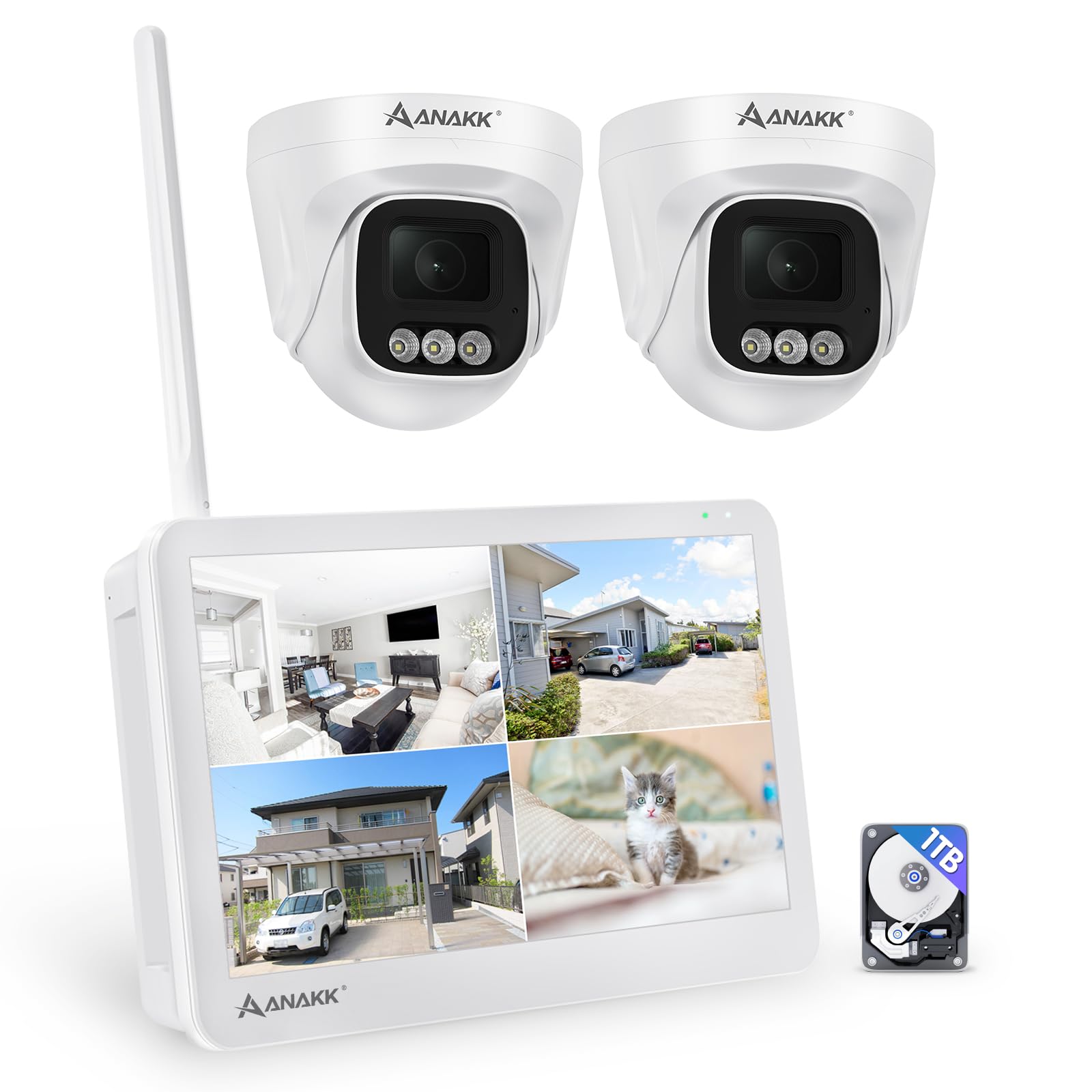 Anakk Outdoor Security 5 2 Wide IP67 Monitor Dome Surveillance Night Color AI Motion Can be Used without Wireless Security Camera Outdoor Security
Anakk Outdoor Security 5 2 Wide IP67 Monitor Dome Surveillance Night Color AI Motion Can be Used without Wireless Security Camera Outdoor Security