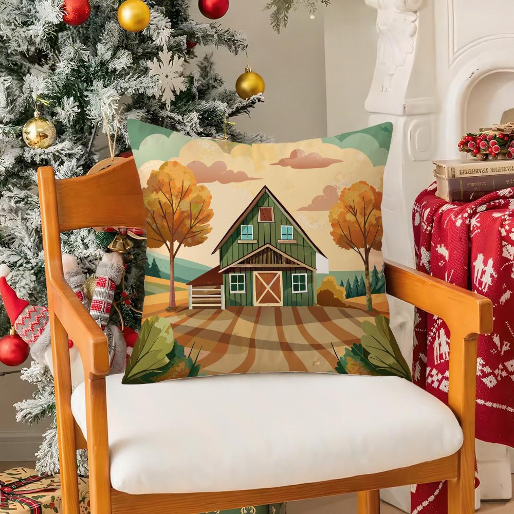 Colorful Farm Painting Pillow Case Silky Short Plush With Invisible Zipper Dustproof Sofa Cushion Cover For Home Decor 30X30cm
Colorful Farm Painting Pillow Case Silky Short Plush With Invisible Zipper Dustproof Sofa Cushion Cover For Home Decor 30X30cm