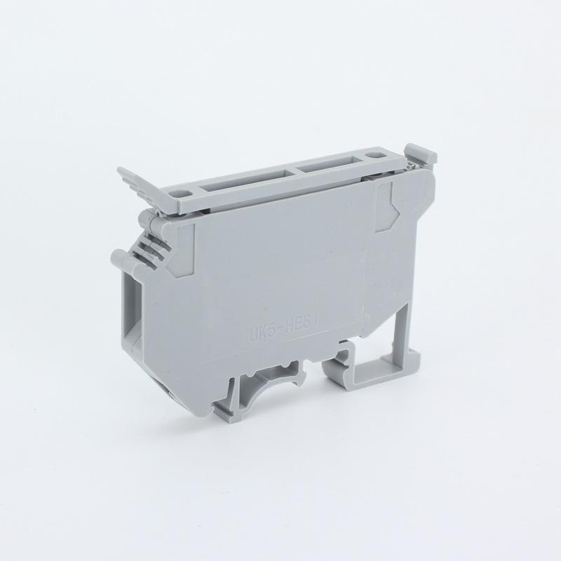 UK5-HESI Black DIN Rail Mount Fuse Terminal Block, Pure Copper UK5RD, 4MM² Gray with Light
UK5-HESI Black DIN Rail Mount Fuse Terminal Block, Pure Copper UK5RD, 4MM² Gray with Light