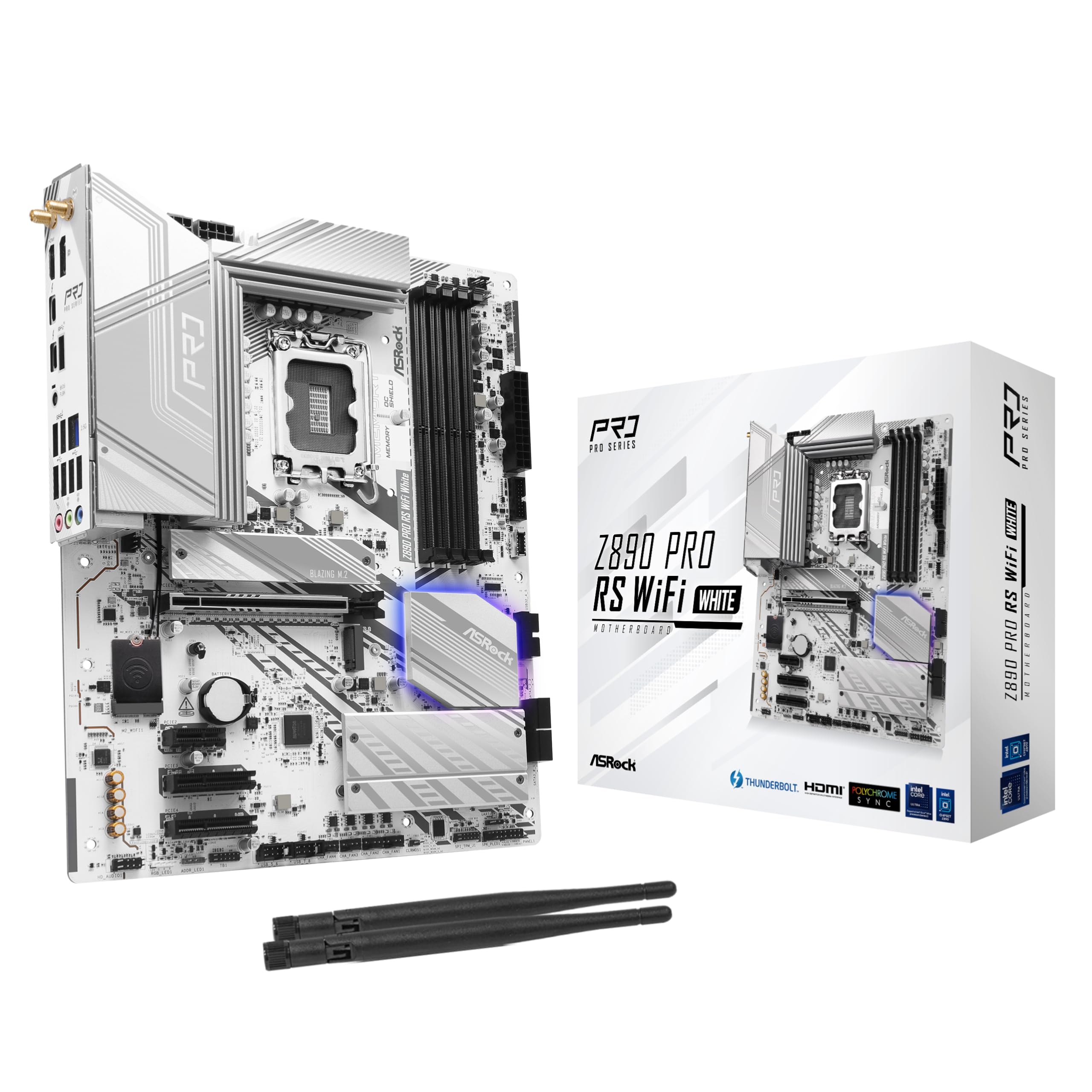 ASRock Motherboard Z890 Pro RS WiFi White Intel CPU Core Ultra Compatible Z890 Chipset DDR5 ATX Motherboard Authorized Distributor (LGA1851) [Domestic
ASRock Motherboard Z890 Pro RS WiFi White Intel CPU Core Ultra Compatible Z890 Chipset DDR5 ATX Motherboard Authorized Distributor (LGA1851) [Domestic