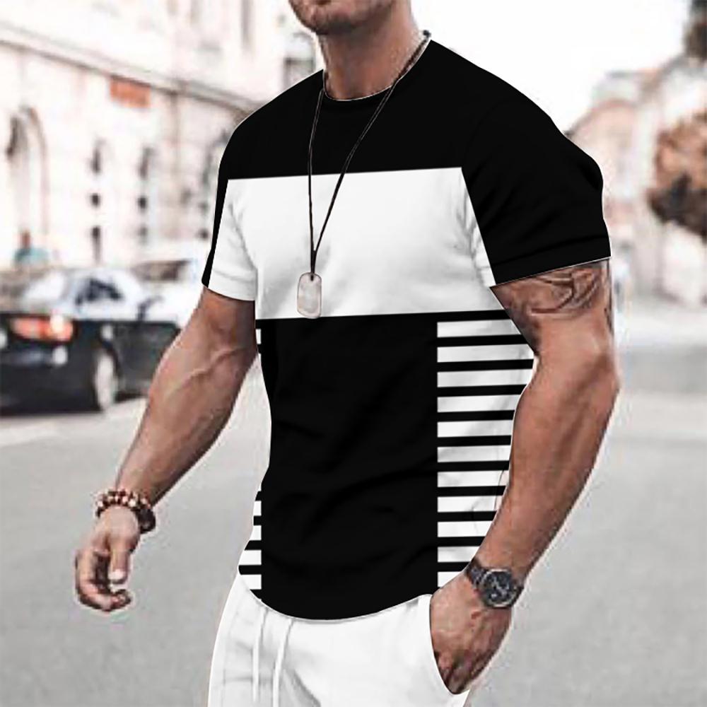 Summer Colorful Stripes Print Men s T-shirts Striped Style Loose Short Sleeve Casual Tee Shirts Oversized T Shirt Men Clothing
Summer Colorful Stripes Print Men s T-shirts Striped Style Loose Short Sleeve Casual Tee Shirts Oversized T Shirt Men Clothing