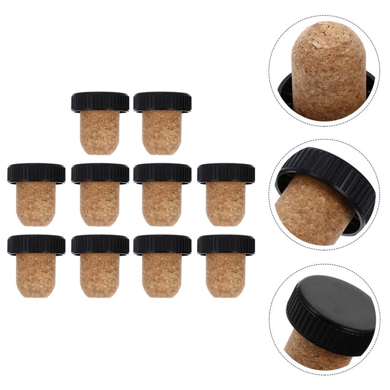 10pcs Bottle Stopper Cork Stoppers Corks Cap Saver Wooden Bottles Sealing Plug Reusable sealer Beverage Topper Accessories
10pcs Bottle Stopper Cork Stoppers Corks Cap Saver Wooden Bottles Sealing Plug Reusable sealer Beverage Topper Accessories
