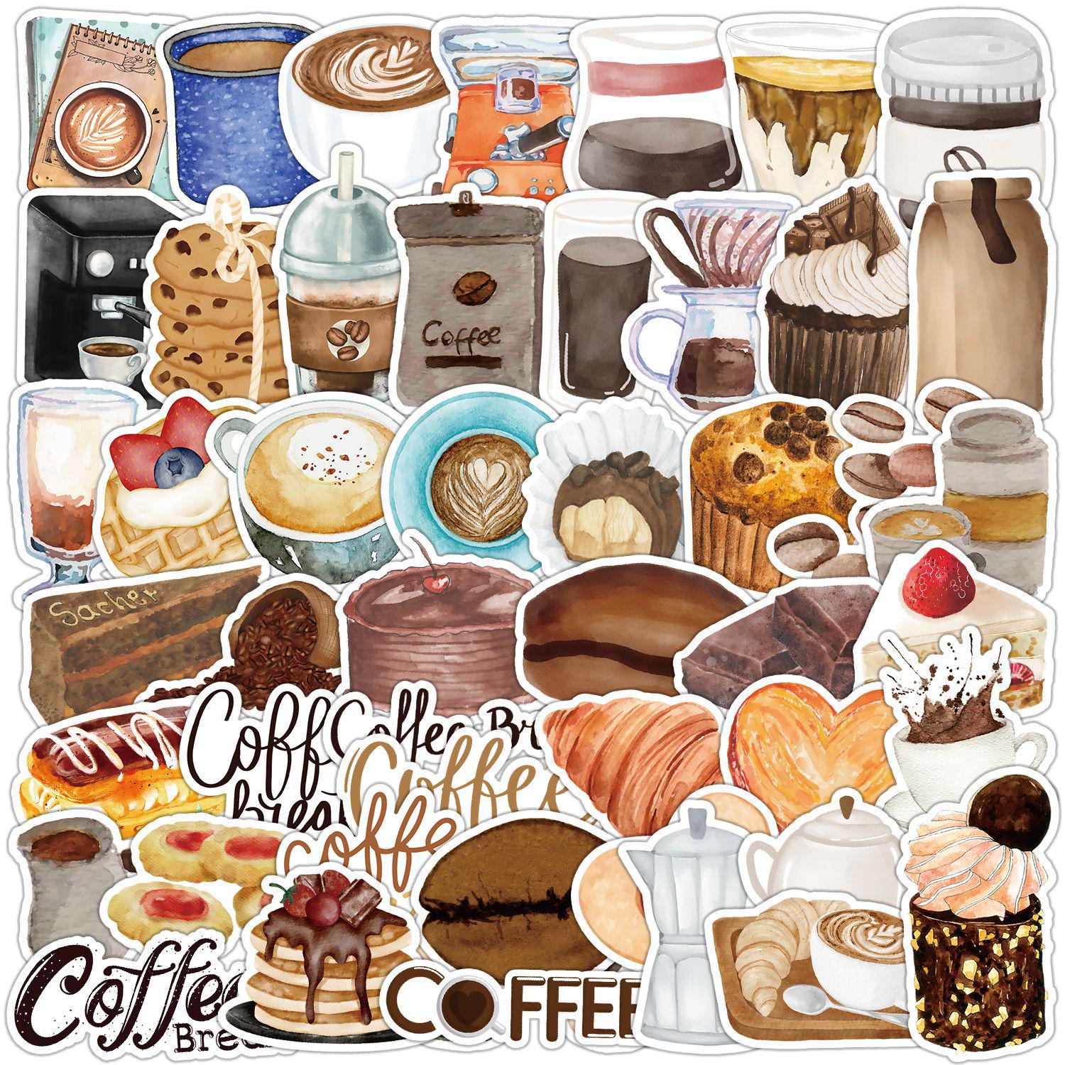 Cute Coffee Doodle Stickers: Waterproof, Decorative, 50/100 Sheets for Water Bottles & Luggage - Perfect for Kids
Cute Coffee Doodle Stickers: Waterproof, Decorative, 50/100 Sheets for Water Bottles & Luggage - Perfect for Kids