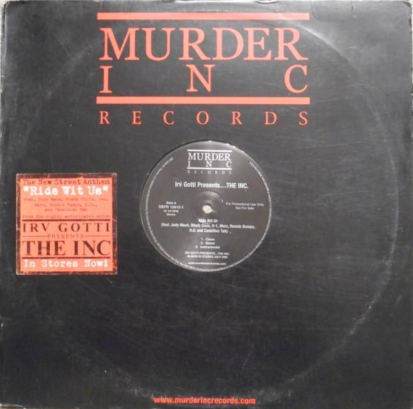 12-дюймовая пластинка IRV GOTTI, THE INC - Ride Wit Us / 1 Hearse, 2 Suburbans DEFR156151 Murder Inc Reco 2002 US Рэп и Хип-хоп/R&B Б/у
12-дюймовая пластинка IRV GOTTI, THE INC - Ride Wit Us / 1 Hearse, 2 Suburbans DEFR156151 Murder Inc Reco 2002 US Рэп и Хип-хоп/R&B Б/у