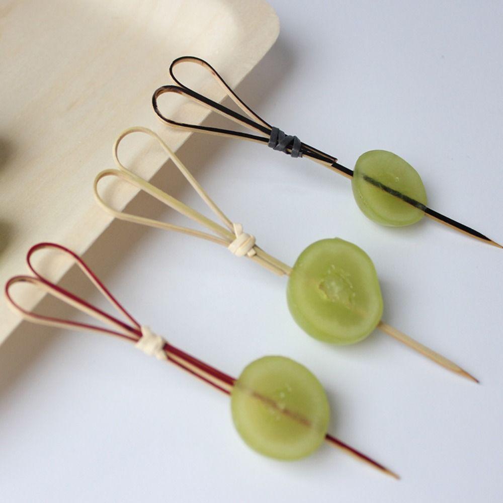100Pcs/bag Skewer Sticks Picks Eco-friendly Toothpick High Quality Bamboo Cocktail Black-Finger ring
100Pcs/bag Skewer Sticks Picks Eco-friendly Toothpick High Quality Bamboo Cocktail Black-Finger ring