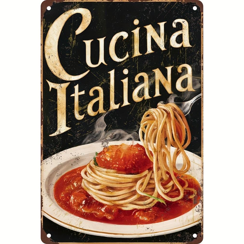 Винтажная металлическая жестяная табличка Cucina Italiana Итальянская еда Настенное искусство Рустикальный декор кухни Забавный Бар Кафе Ресторан Дом Без питания N aluminum 20x30cm
Винтажная металлическая жестяная табличка Cucina Italiana Итальянская еда Настенное искусство Рустикальный декор кухни Забавный Бар Кафе Ресторан Дом Без питания N aluminum 20x30cm