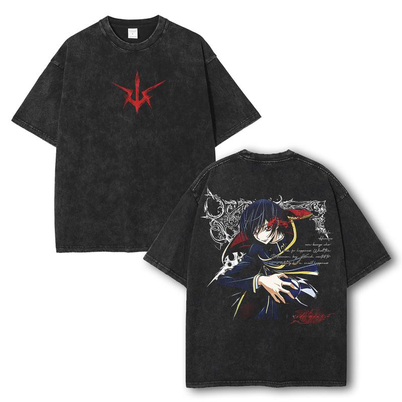 Hot Anime Code Geass NewModel Washed Tshirt Oversized personality Clothes Unisex Year round clothing Washed Retro Fashion soft 2XL
Hot Anime Code Geass NewModel Washed Tshirt Oversized personality Clothes Unisex Year round clothing Washed Retro Fashion soft 2XL